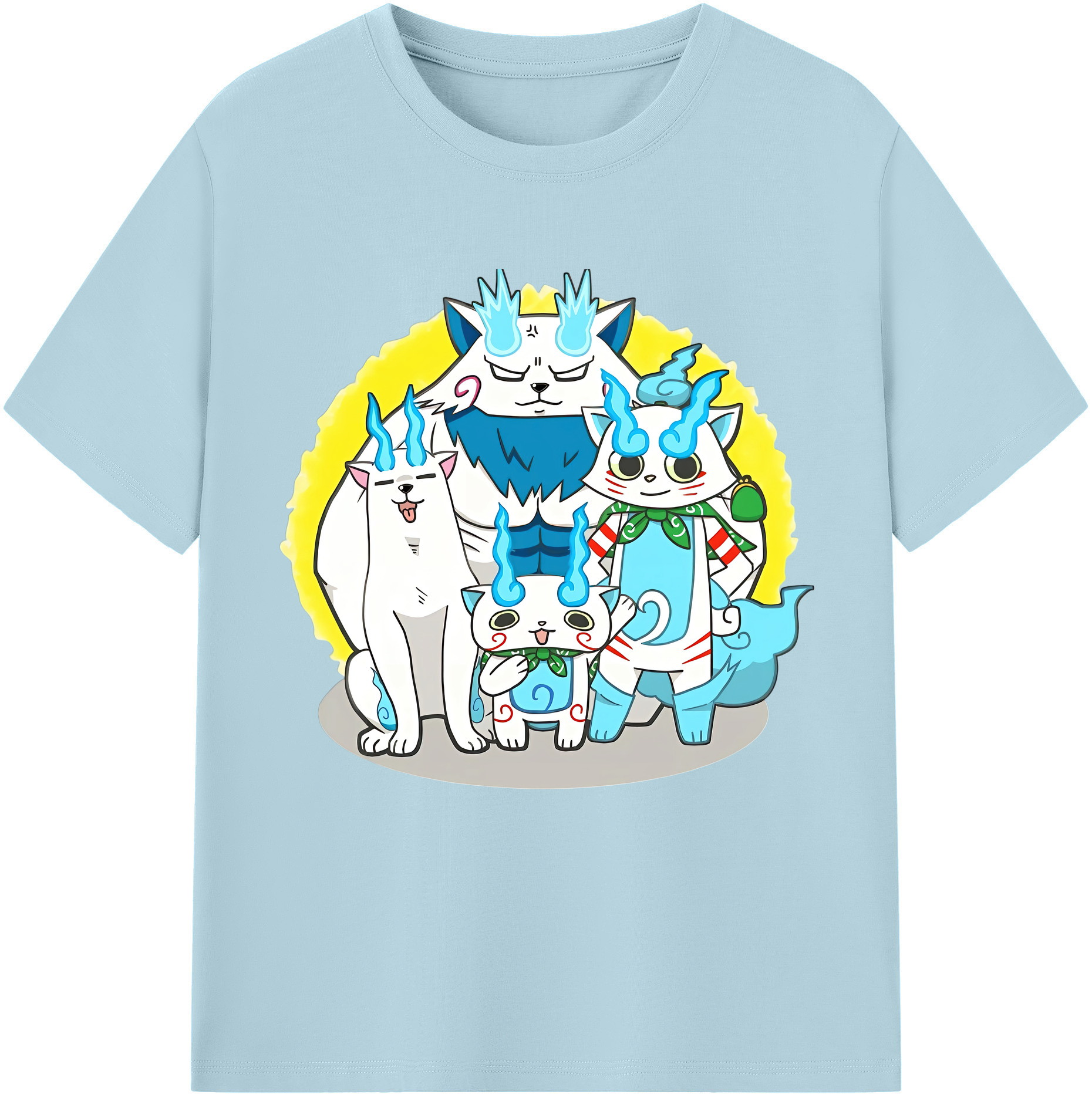 （画像用） 妖怪ウォッチ Yo-kai Watch 綿100％半袖Tシャツ（フロントプリント）